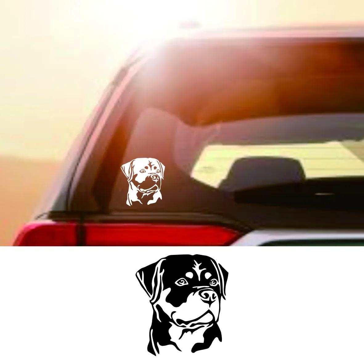 

Rottweiler Dog K9 Rottie Interesting Car Stickers Motorcycle Decal Waterproof Windshield Auto Accessories