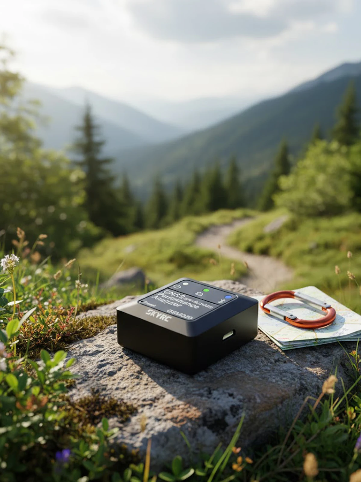 

SkyRC GSM020 GNSS Performance Analyzer Professional GPS Speed Meter High Precision Bluetooth for RC Drone Drag Race Flight Log