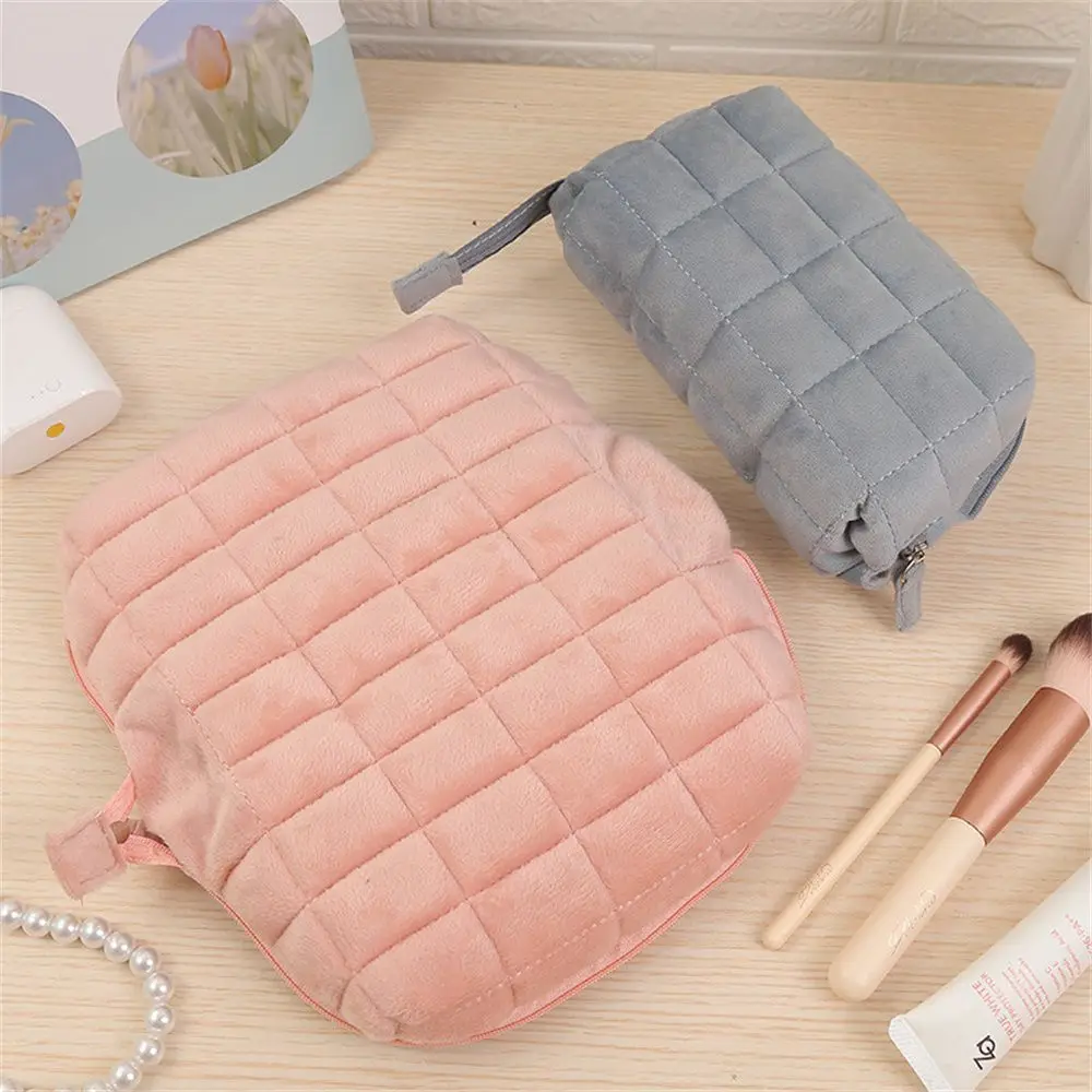 Imagem -02 - Corduroy Pillow Plush Lápis Case Bolsa Cosmético Caixa de Armazenamento Veludo Maquiagem Bolsas Material de Escritório Zipper Material Escolar