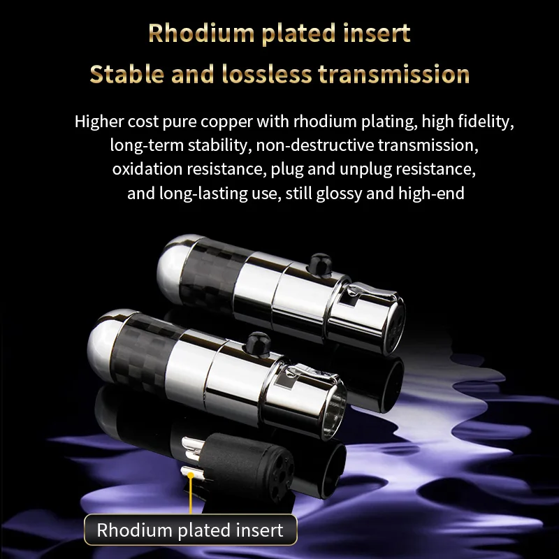 Mini XLR Female Connectors 3pin 4pin Rhodium Plated Audio Plug HIFI Mic Jack XLR Balance Cable Headphone Adapter Speaker