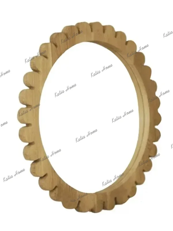 PG European style irregular bathroom mirror, irregular sideboard decorative vintage dress table makeup mirror, dressing mirror