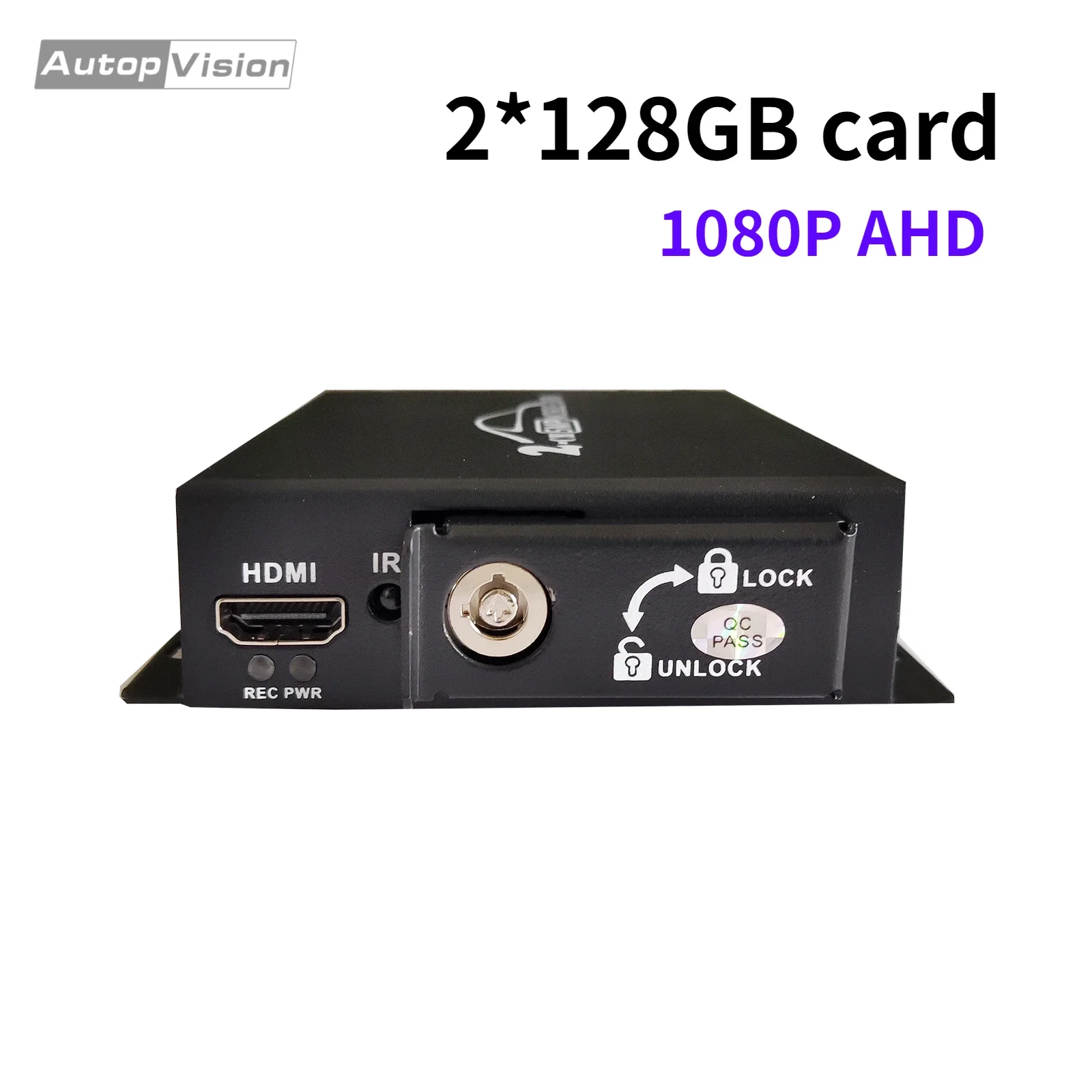 

128 ГБ Dual SD DVR 1080P AHD TVI Камера Видеорегистратор 2-канальная система видеонаблюдения Запись в реальном времени Двойная резервная карта SD Выход HDMI