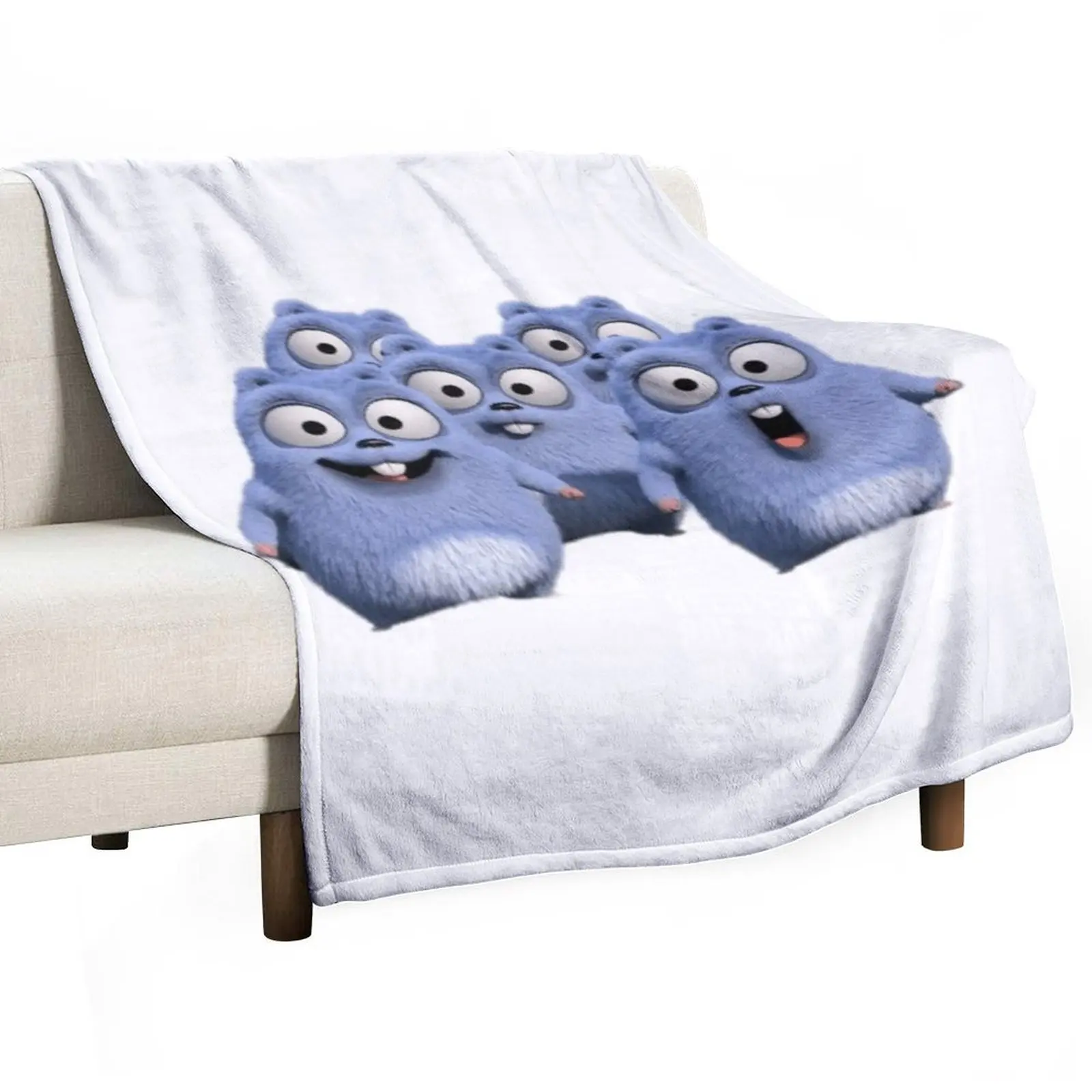 

Happy Lemmings Tabodi and Grizzy Throw Blanket Large Camping Picnic Decorative Beds Blankets