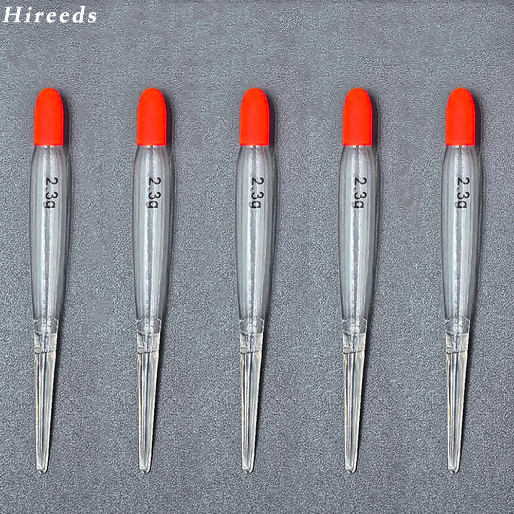 5 قطع من عوامات صيد السمك البلاستيكية عالية الجودة لسمك السلمون وسمك السلمون المرقط | شفافة مع لهجات برتقالية | دورا #5