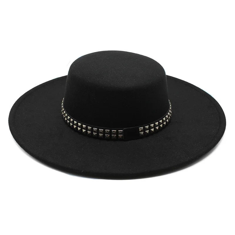 hats for women Flat wide brim 9.5cm hat Luxury men\'s hat jazz fedora designer free shipping black fascinators for women elegant