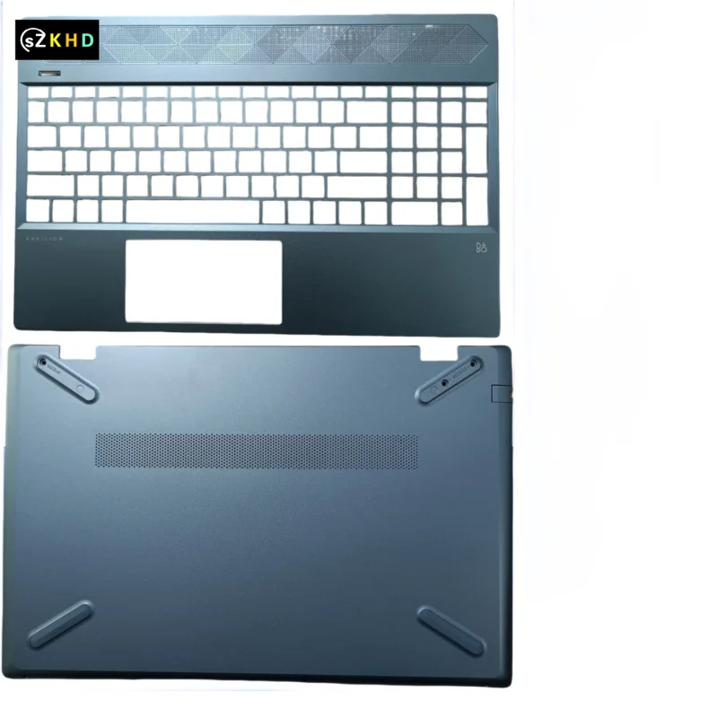 New Original For HP Pavilion 15-CW 15-CS TPN-Q208 Q210 Palmrest Upper Case Laptop Bottom cover Blue keyboard frame Lower cap