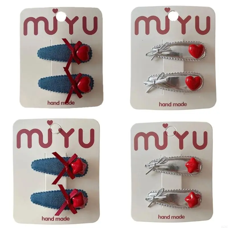 

A5YC 2 Piece Soft Infant Hair Clips Gentle on Delicate Scalp Daily Wear Headdress