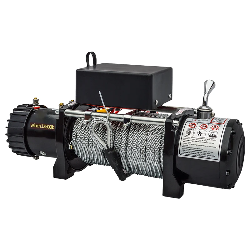 

Car Electric Winch Portable 12v Electric Winch 13500lbs 12000lbs With Stainless Steel