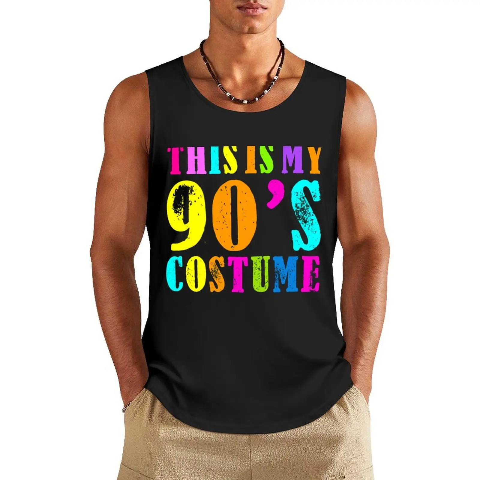This Is My 90s Costume - Vibe Retro Party Outfit Wear Tank Top Men's clothes bodybuilding man gym t-shirts man
