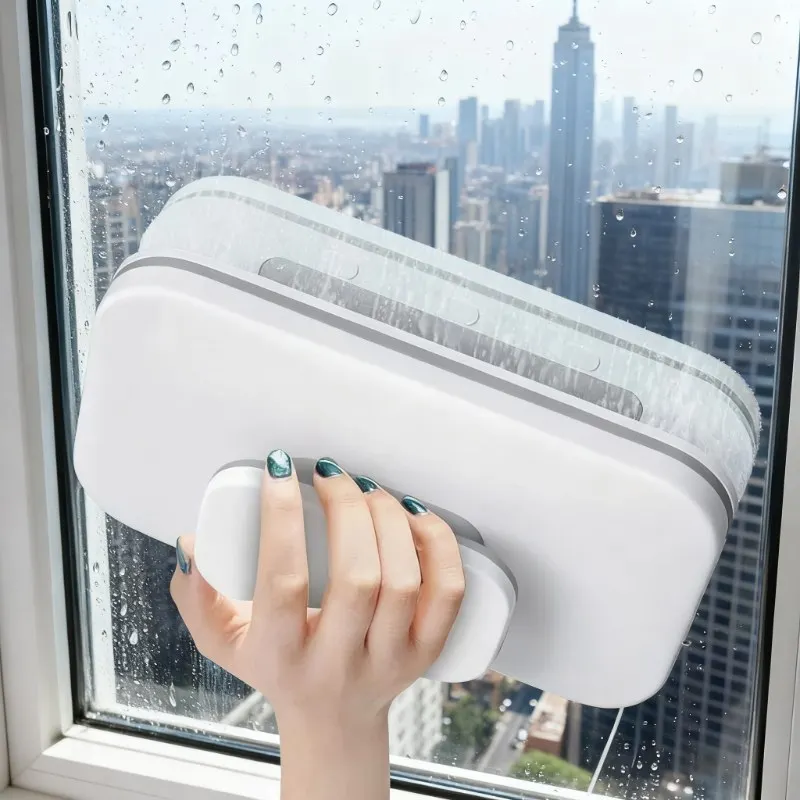 

Glass cleaning magnetic brush double-sided cleaning brush, household magnetic glass cleaning brush,for cleaning windows