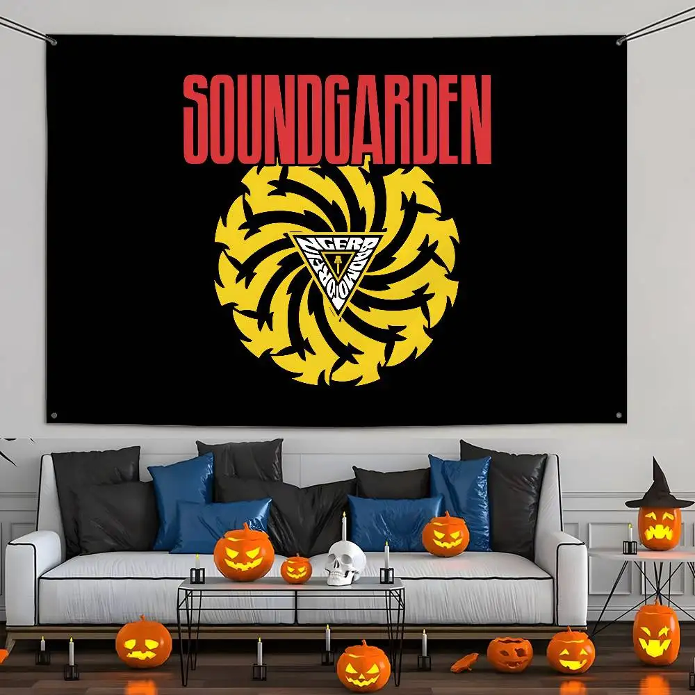 Heavy Rock Band-s-Soundgardens Flagge, individuelle Flaggen, Wandbehang, Wandteppich, dekorative Flagge für den Außenbereich, Hintergrunddecke