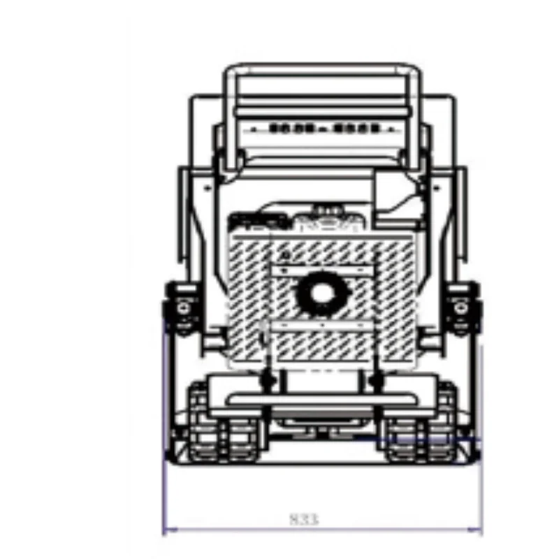 جرافة انزلاقية جديدة، محرك رباعي العجلات، سهلة التهديف مع بيئات عمل قاسية مختلفة