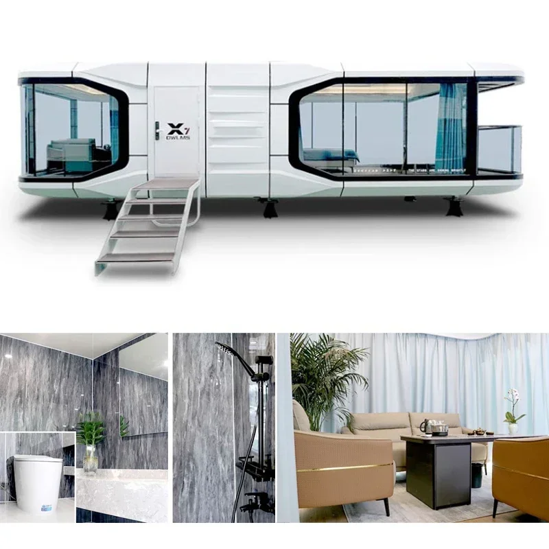 Prefabricated sunroom tiny casa containers homes houses mobile modular office pods portable prefab prefabricada estate