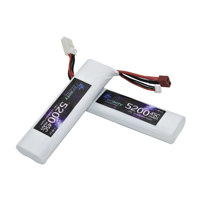 7.4V 5200mAh 45C Lipo Battery For RC Toys Tanks Cars Parts With T / Tamiya Connectors 2s 18650 Battery Upgrade 7.2V With Charger