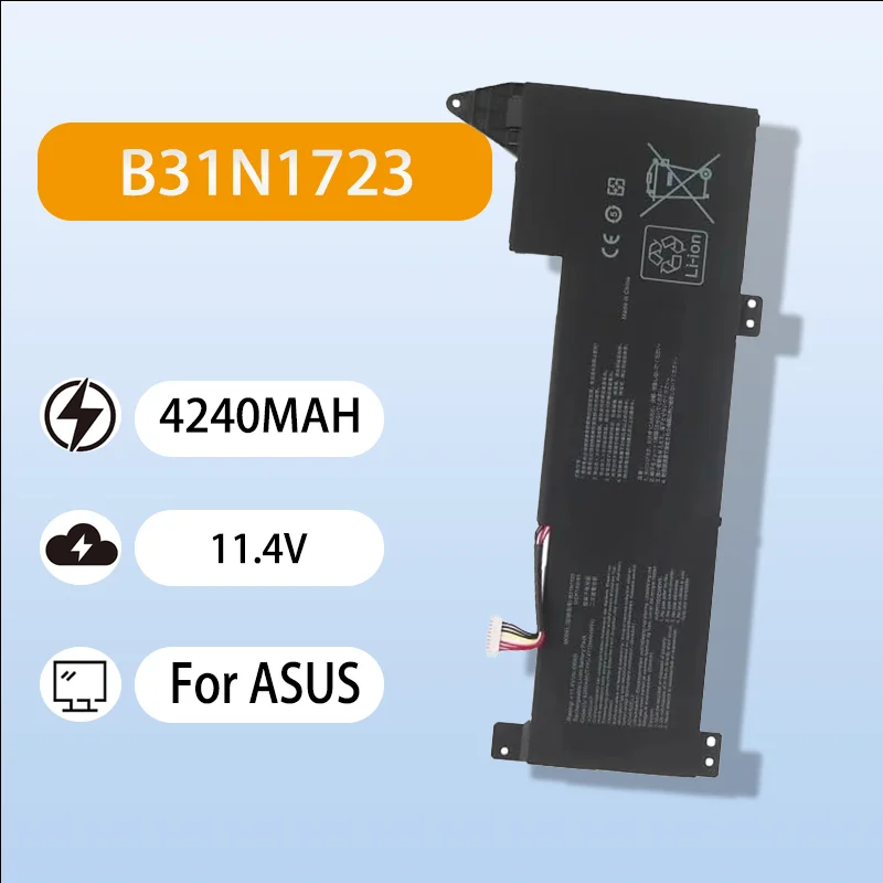 

Новый стандартный аккумулятор B31N1723 для ноутбуков Asus FX570ZD YX570Z X570UD X570DD K570ZD, 11,4 В, 4240 мАч, аккумулятор с быстрой зарядкой