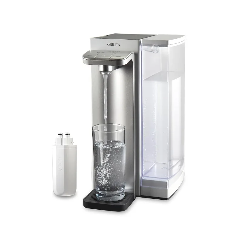 

Мощная система фильтров для воды на столешнице Brita Hub, уменьшает 70 загрязнений, резервуар для воды на 12 чашек, включает углерод на 6 месяцев