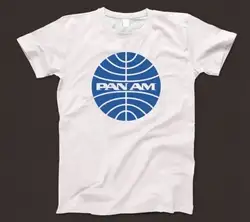 Pan Am T Shirt 563 Retro White Unisex Graphic Tee