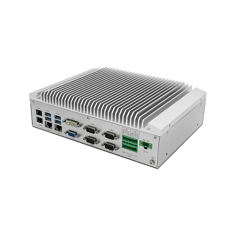 

JEC-2701 Embedded fanless industrial computer 4 network port small size standard machine