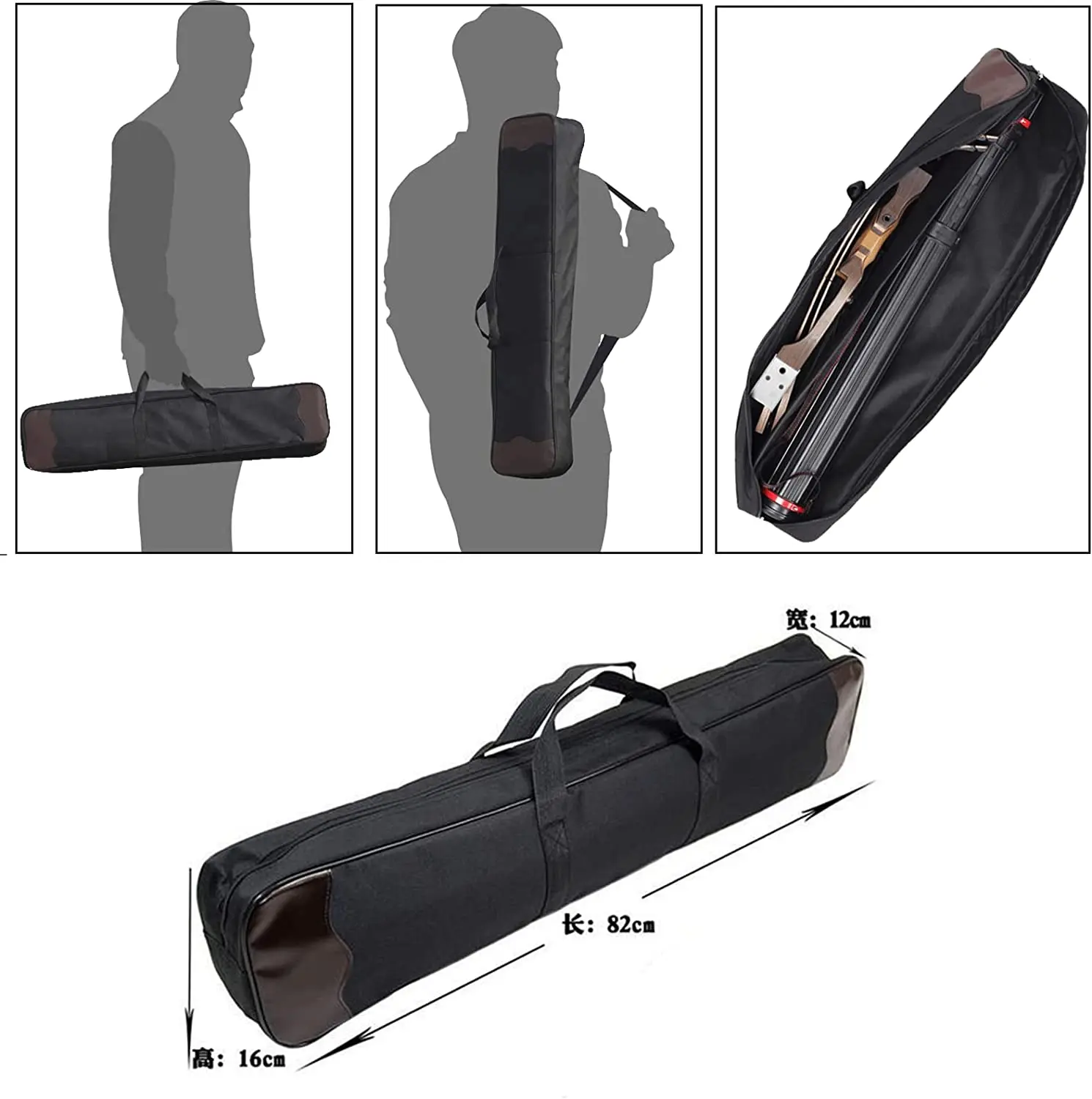 

Take Down Recurve Bow Handbag Lightweight Large Storage Space Portable Design