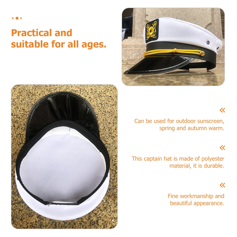 

Captain For Men Women Sun Hat Outdoor Captain Hat For Women Travel Yoga Beach Waterproof Polyester Curved Brim Style