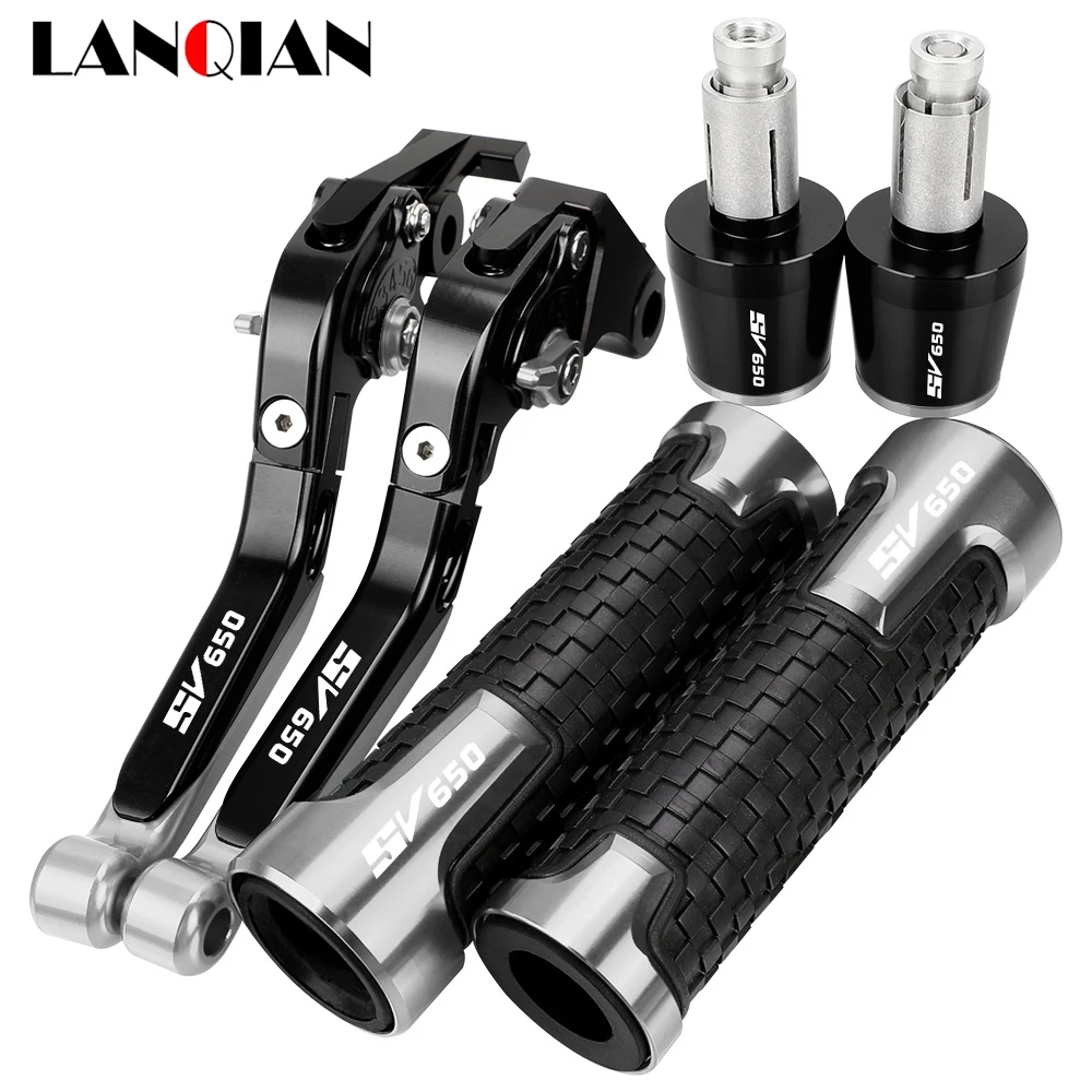 For Suzuki SV650 SV650S 1999 -2010 2011 2012 Motorcycle Accessories Handgrip Extendable Brake Clutch Levers Handlebar Grips Ends