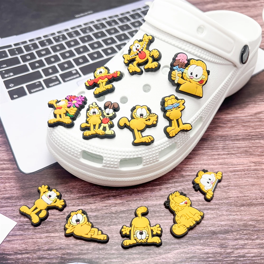 12-100 Stück Potdemiel Katzen-Schuh-Charms DIY Schuh-Dekorationszubehör Bubble Slides Clog Sandalen Schuhschnallen Kinder-Partygeschenk – Detail 4