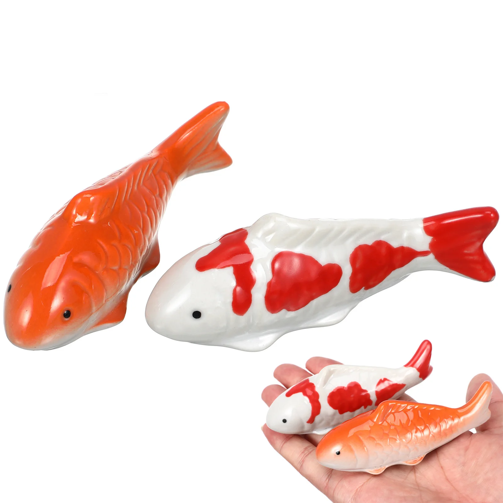 

2Pcs Floating Fish Decoration Lifelike Bright Aquarium Decor for Fish Tank Salt Water Vivid Underwater Craft Aquarium Decor