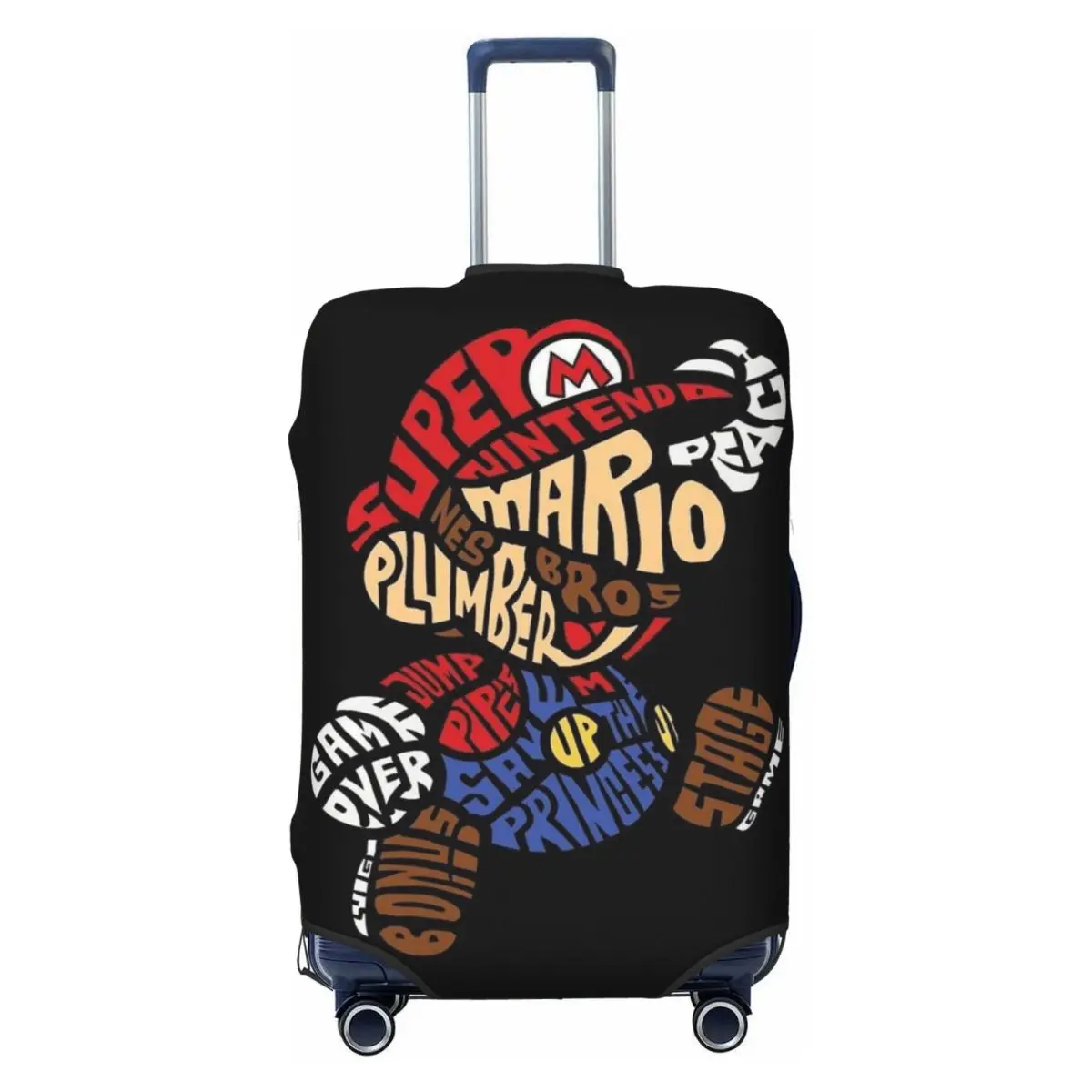 

Custom M-Marioeds Game Luggage Cover Funny Suitcase Protector Covers Suit For 18-32 inch