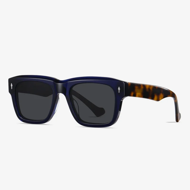 

DOISYEN Men's New Classic Square Driving Sunglasses Fashionable Sun Glasses with Acetate Handmade Frame and Anti-UV Protection