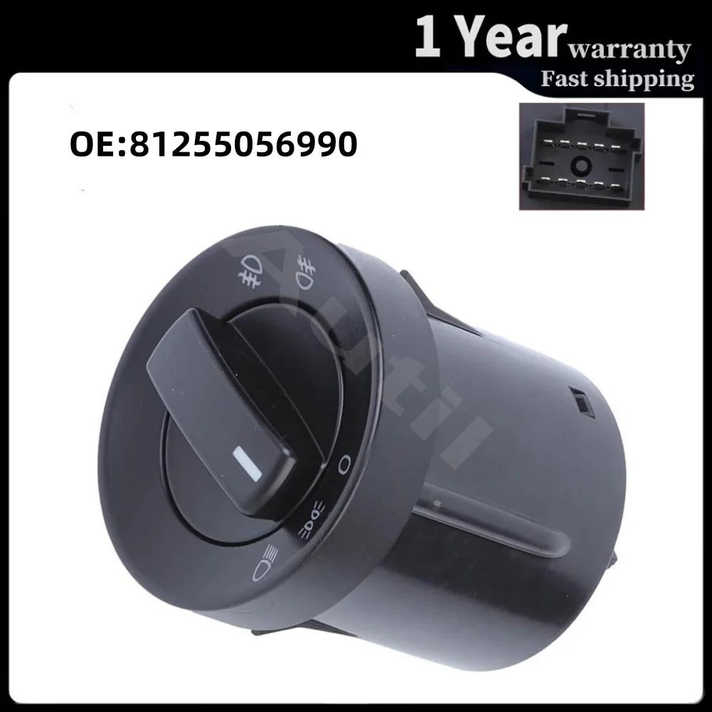 

81255056990 Gear Shift Knob Headlight Rotary Switch for MAN TGA TGL TGM TGS TGX Truck Driver Side Control Button Car Accessories