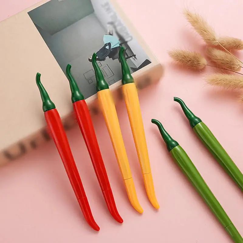 Cute Cartoon Kawaii Chili Paprika Vegetables Pen Creative School Office Gel Pens Gift Supplies Stationery