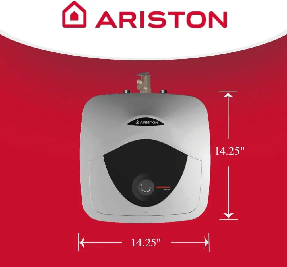 Andris-Mini-Tanque Aquecedor Elétrico de Água, Ponto de Uso com Fio, 4 Galões, 120 Volts