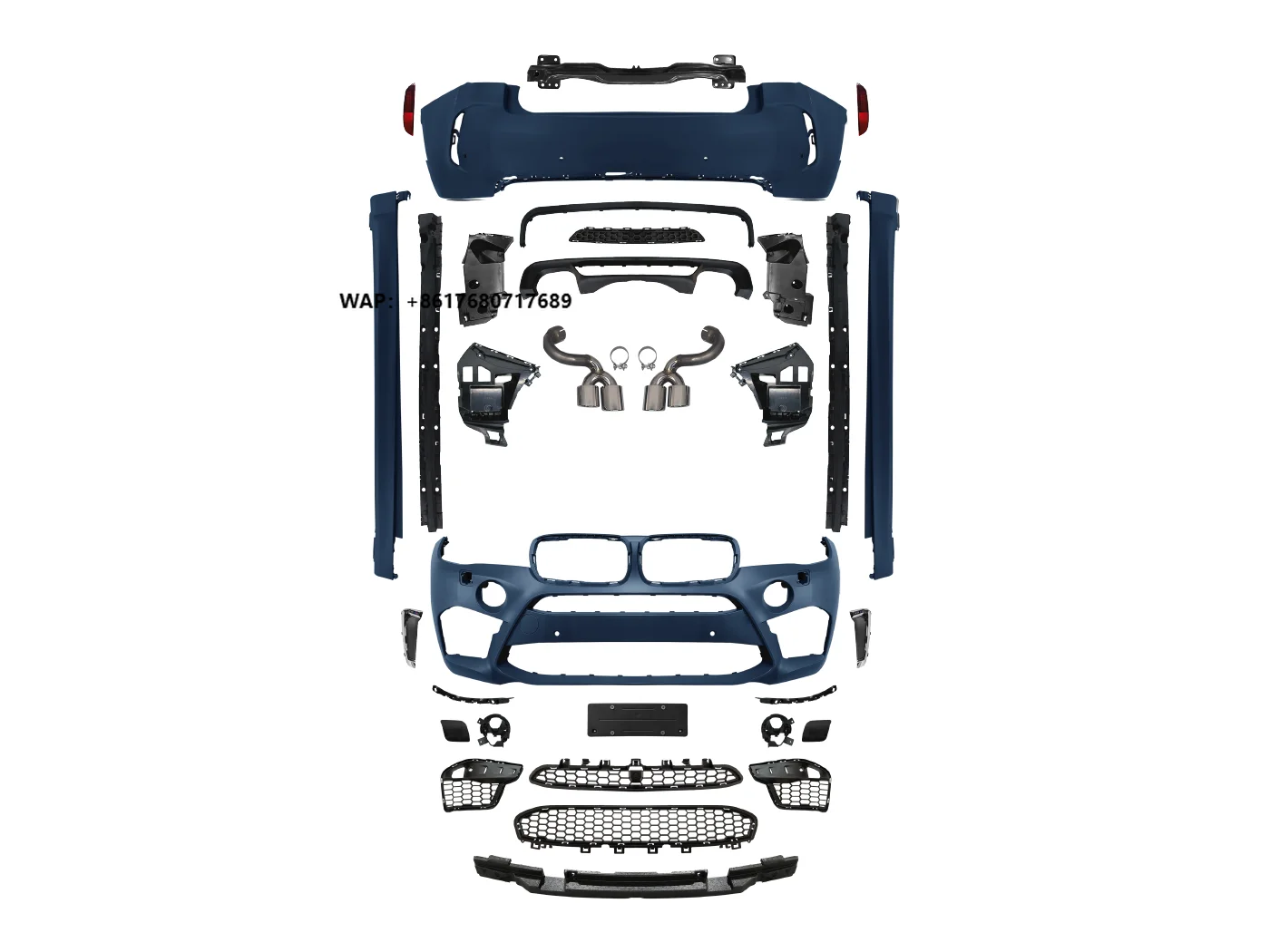 Body Kit for X6 F16 2014-2019 Upgraded to X6M Kit 1:1 Front and Rear Bumper Side Skirt Accessories Brand New