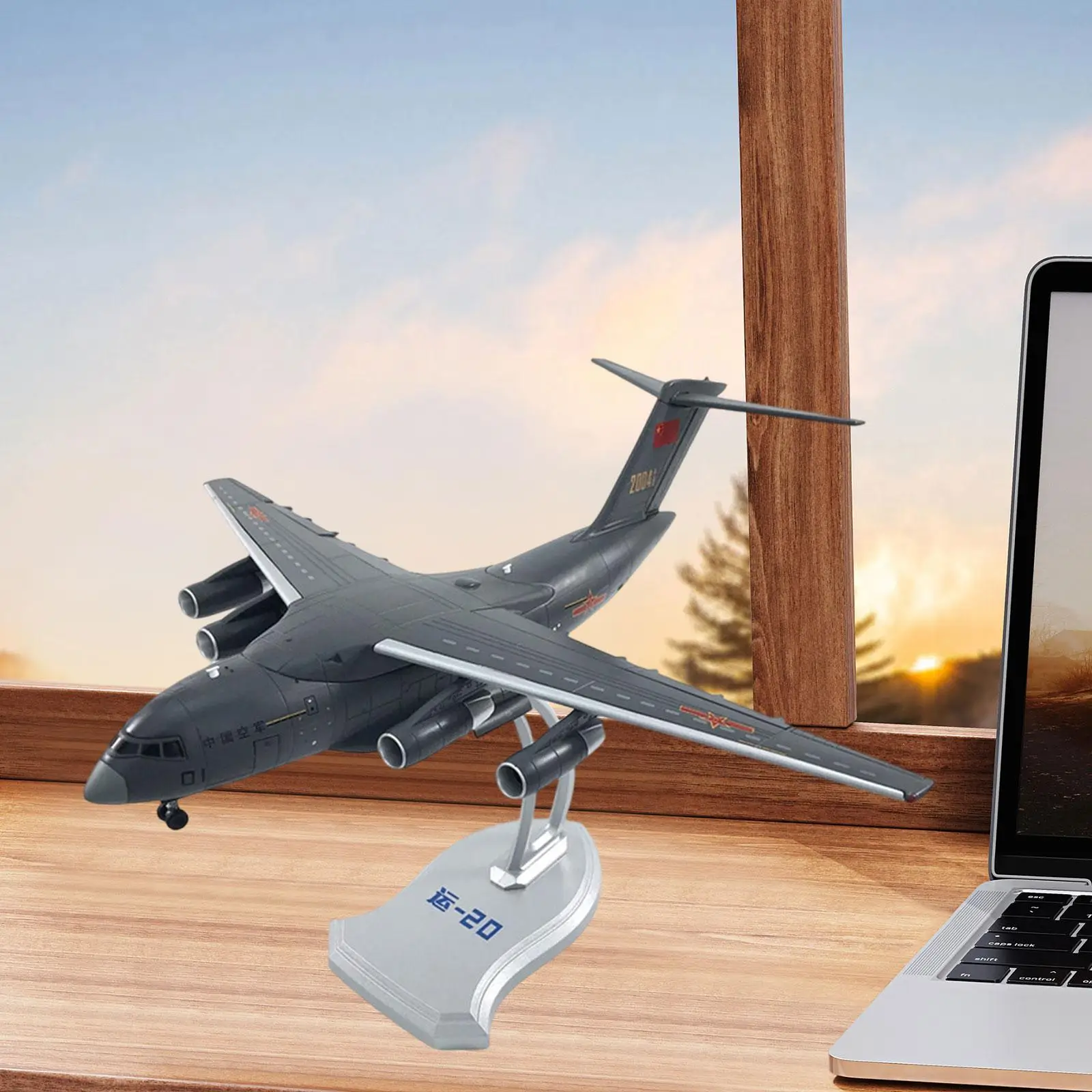 

1/130 Scale Transport Aircraft Diecast Alloy Model Souvenir Adults Gifts Plane Airplane with Stand for Bar Living Room