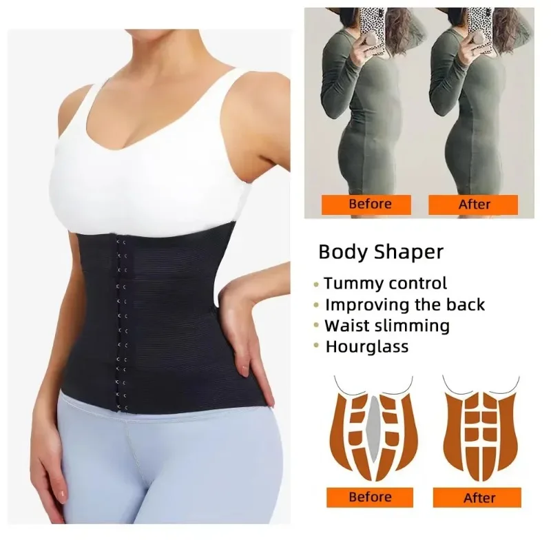 Waist Trainer Body Shapewear Women Tummy Slimming Sheath Woman Flat Belly Girdle Postpartum Sheath Wrap Waist Belt Faja Corset