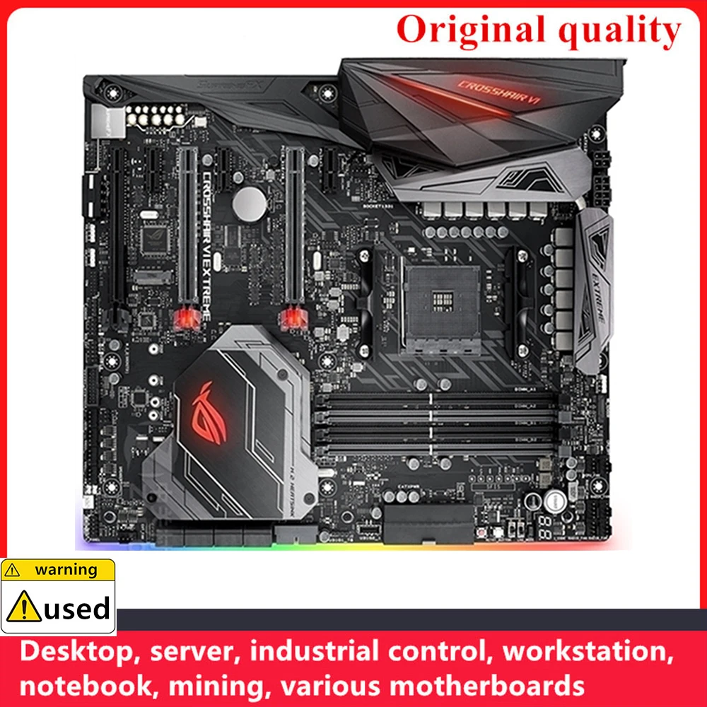 For ROG CROSSHAIR VI EXTREME Motherboards Socket AM4 DDR4 64GB For AMD X370 Desktop Mainboard M,2 NVME USB3.0