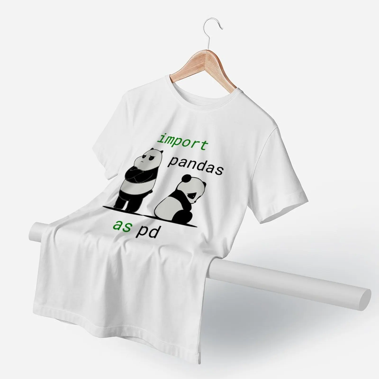 Import Pandas As Pd T-Shirt Funny Python Data Science T Shirts Short Sleeves Awesome Tshirt Summer Breathable Oversize Top Tees