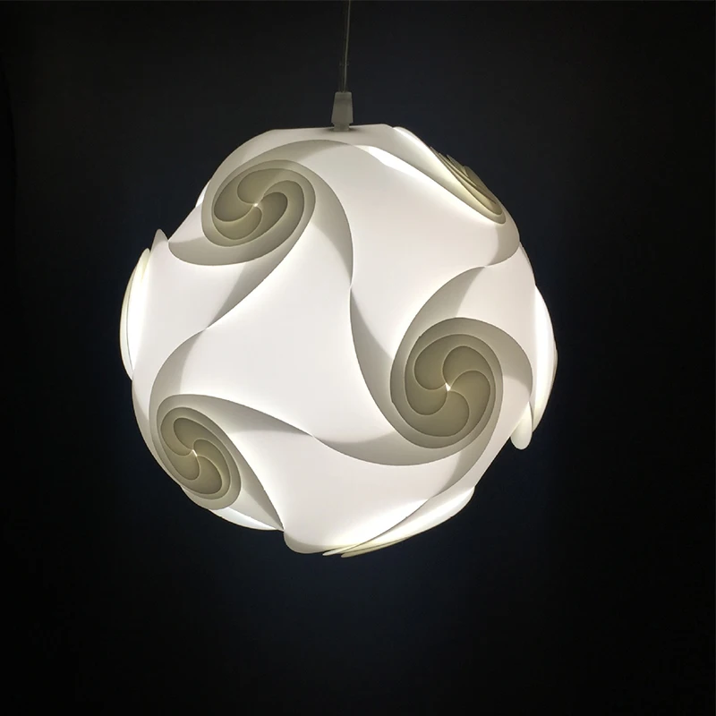 Modern Creative DIY Puzzle Nordic Pendant Lamp Shade Decoration Chandelier Hanging Lighting Home Accessories abajur