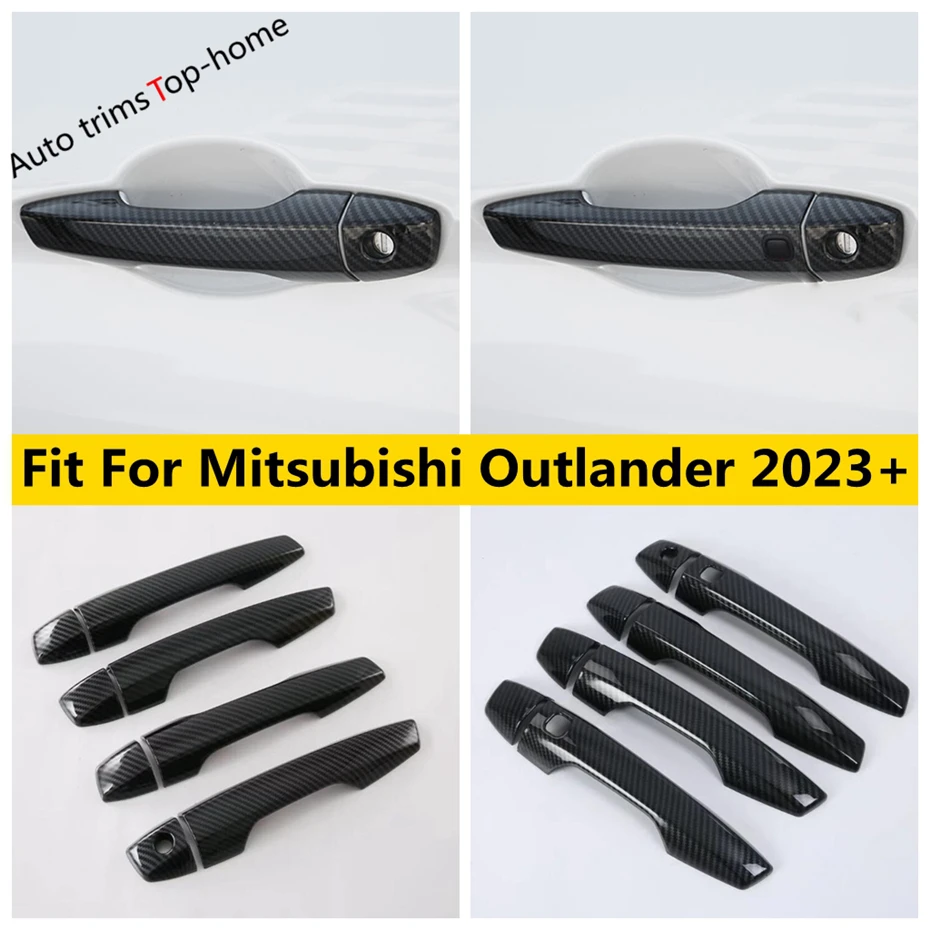 

Left Hand Drive Outside Door Handle Clasing Bowl Decor Frame Cover Trim Fit For Mitsubishi Outlander 2023 Car Accessories