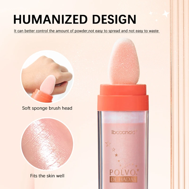 Ibcccndc Fee Dust Fee Poeder Highlighter Poeder Shimmer Contour Blush Poeder Blush Voor Meisje Face Body