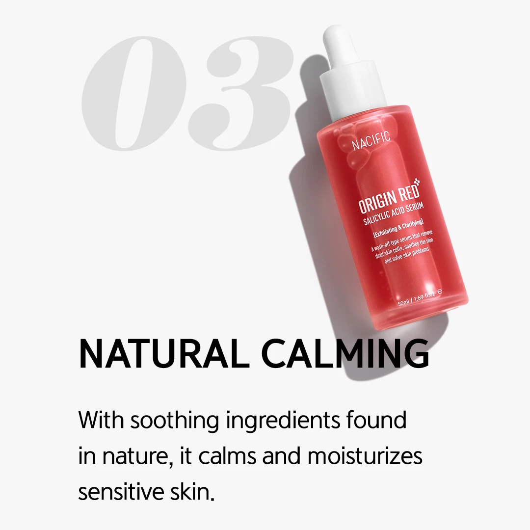 NACIFIC Origin Red Salicylic Acid Serum 50ml Remove Dead Skin Cell Sooth Face Care Balance Calm Korean Cosmetics