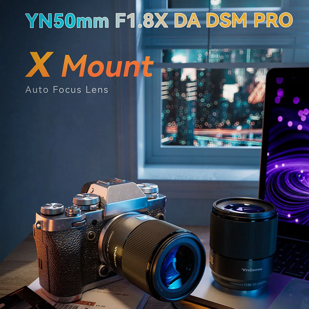 YONGNUO Camera Lenses YN50mm F1.8X DA DSM PRO For Fujifilm X Mount Camera