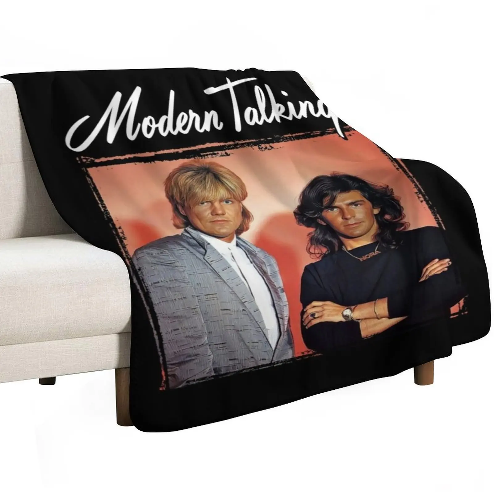 Retro Modern Talking Special Design Throw Blanket Warm Sofas Personalized Gift Soft Plush Plaid Plush Blankets
