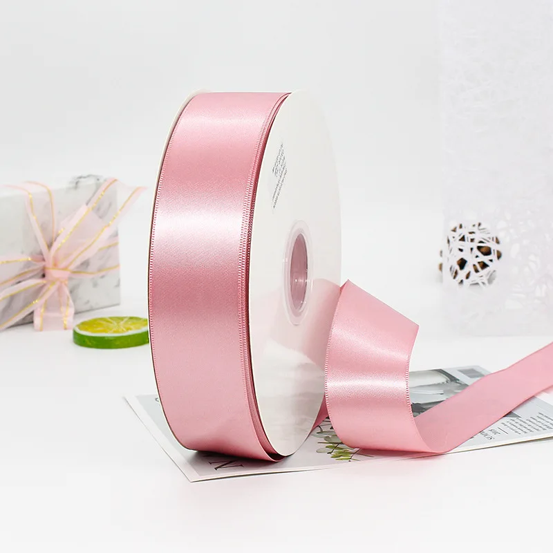 Satin Ribbons 100Yards/Roll 20/25/40MM Wide DIY Handmade Gift Wrapping Wedding Birthday Christmas Decorations