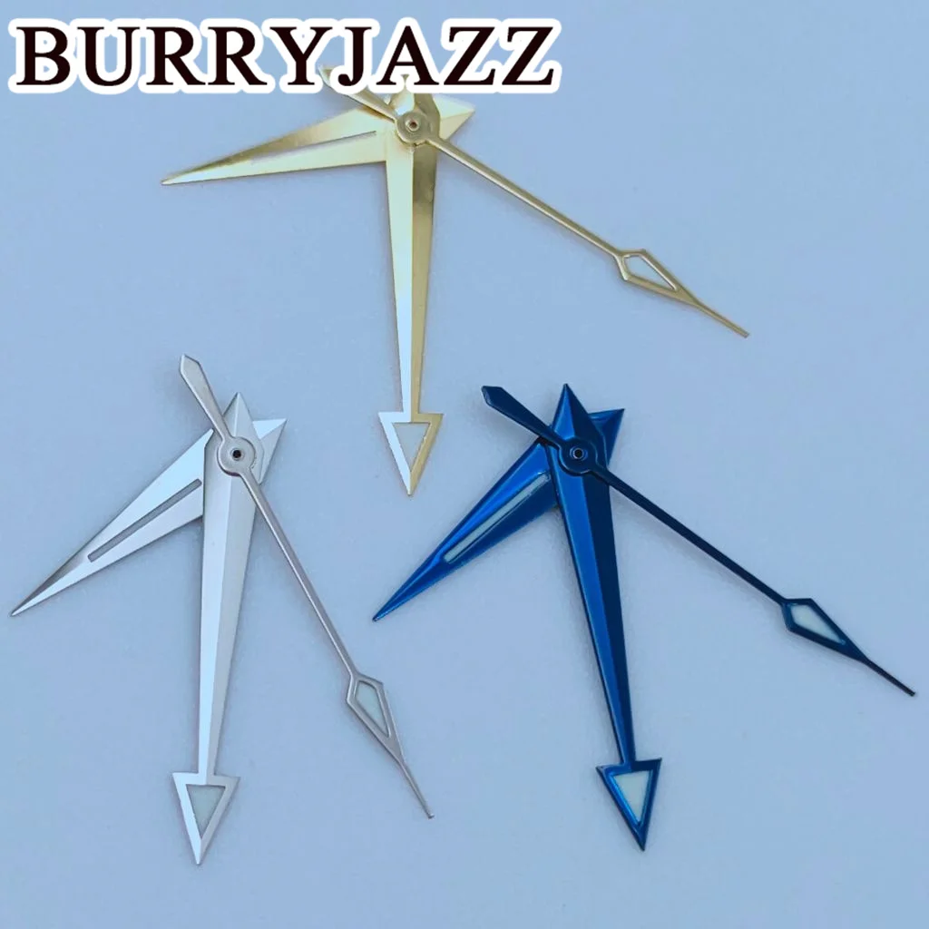 BURRYJAZZ NH35 NH36 NH38 7S26 7S36 4R35 4R36 Watch Hands Silver Gold Blue Hands Green Luminous