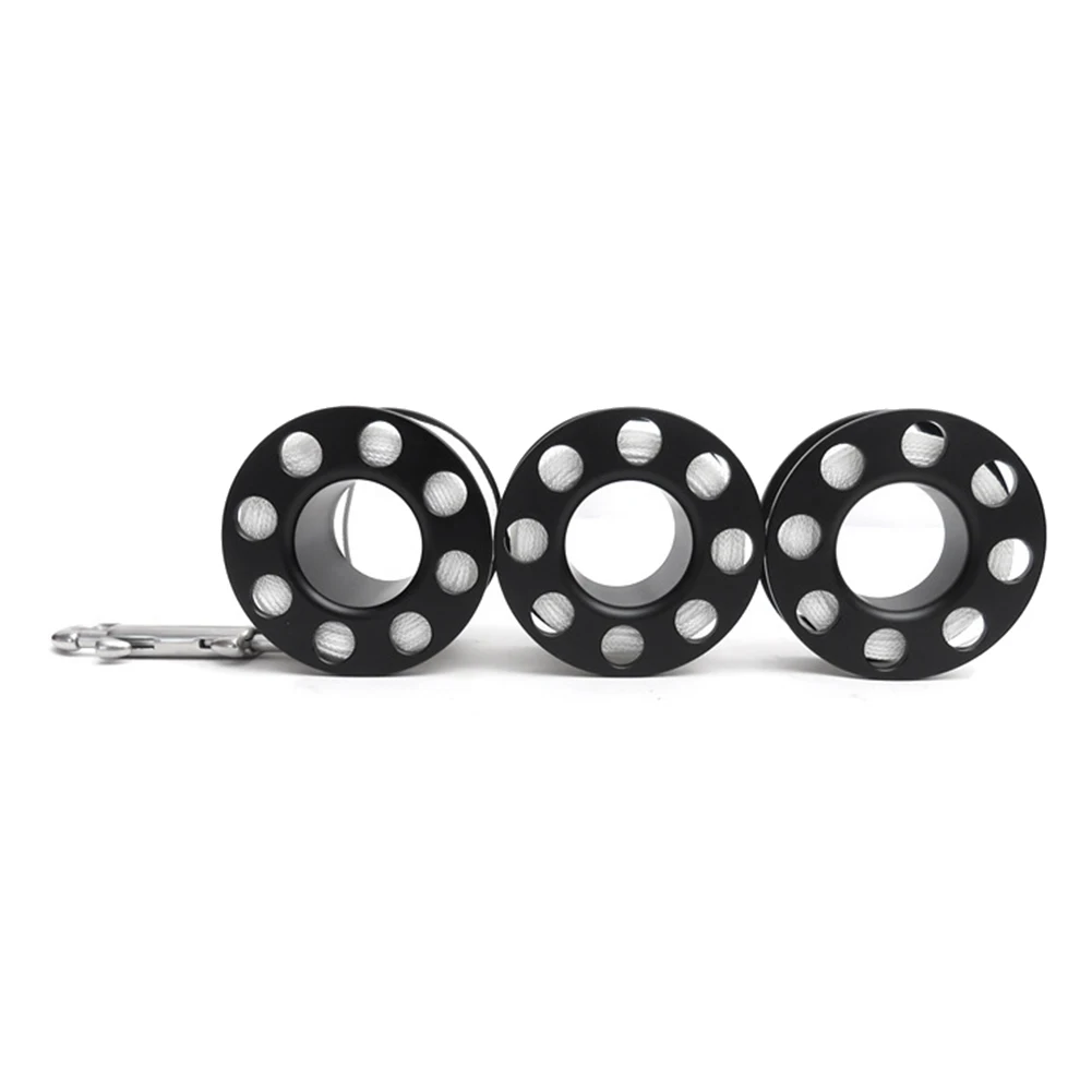 Imagem -06 - Scuba Diving Spool Finger Reel Double Ended Hook Equipamento Smb Cave Dive 15m Aço Inoxidável