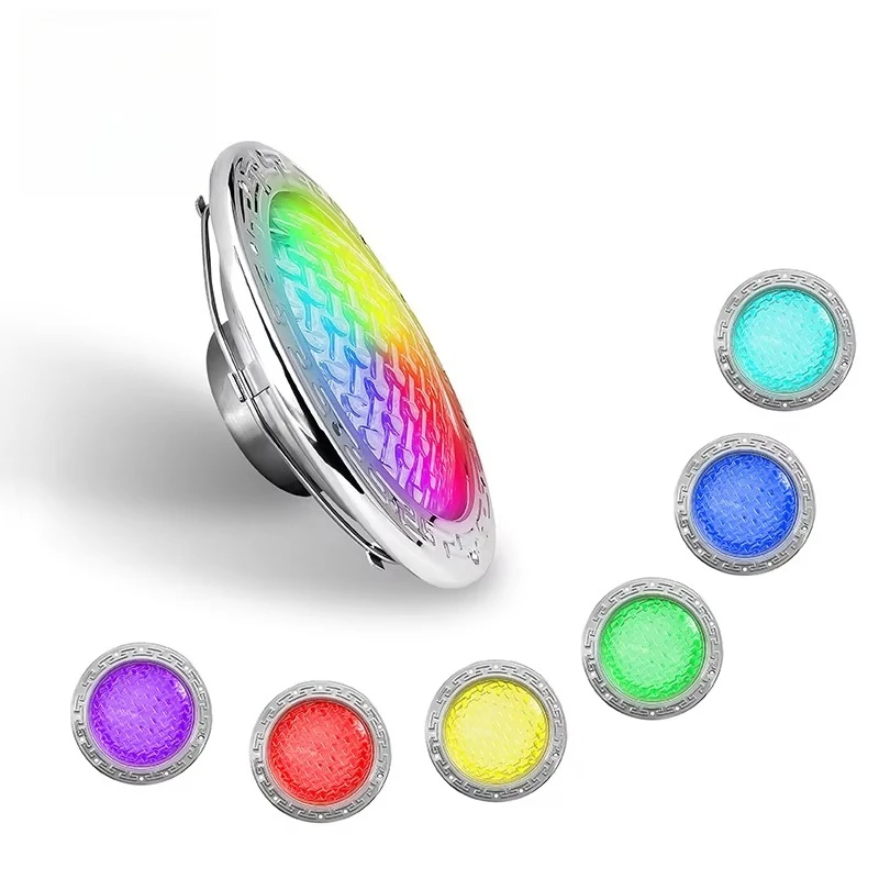 Multi-color IP68 LED pool light with APP control for pools and spas