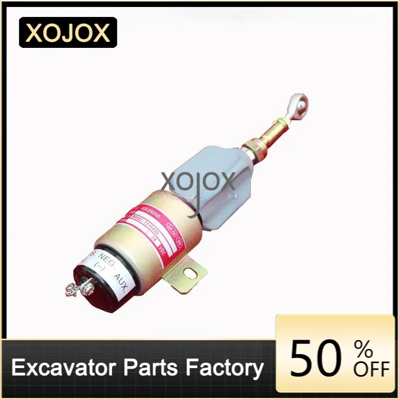 XOJOX For Komatsu PC60 120 200-7 Oil Cutoff Switch Flame Out Solenoid Valve B4002-1115030 Flame  Excavator Accessories