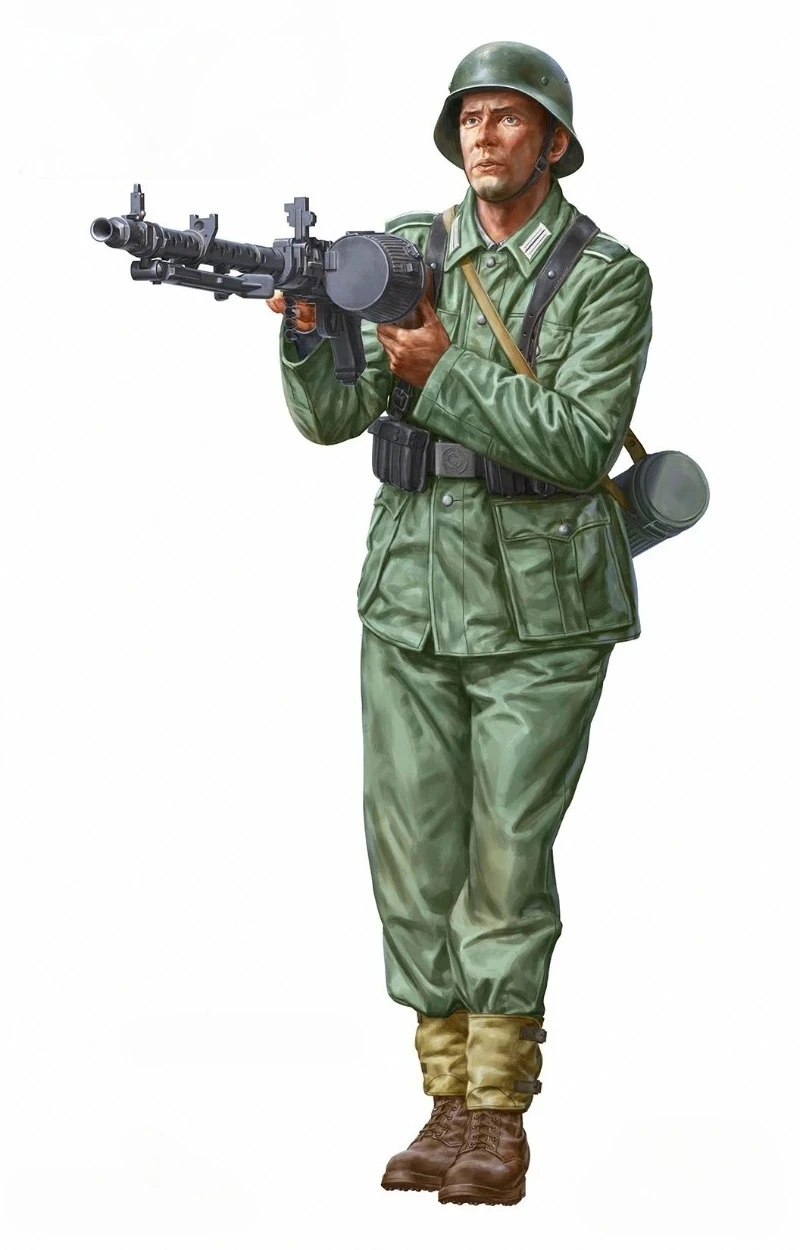 

1/16 Scale Die-Cast Resin Figure Model Kit German Half Track Gunner Unassembled and Unpainted