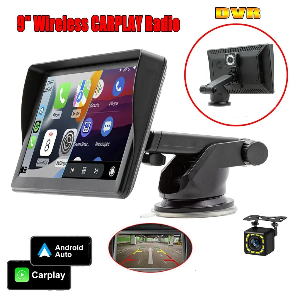 7/9 Inch Car Radio Automotive Multimedia MP5 With Car Dvr 2Din Stereo Receiver Bluetooth Android Auto Wireless Apple Carplay